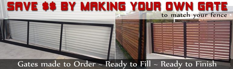 Gates made to order, Ready to Fill, Ready to Finish - Make your own gate to match your fence